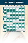 Magnetic Business Card Real Estate Baseball Schedules  |Realtor Tools